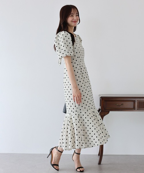 「BLUEEAST」 半袖ワンピース MEDIUM ブラウン レディース_画像7