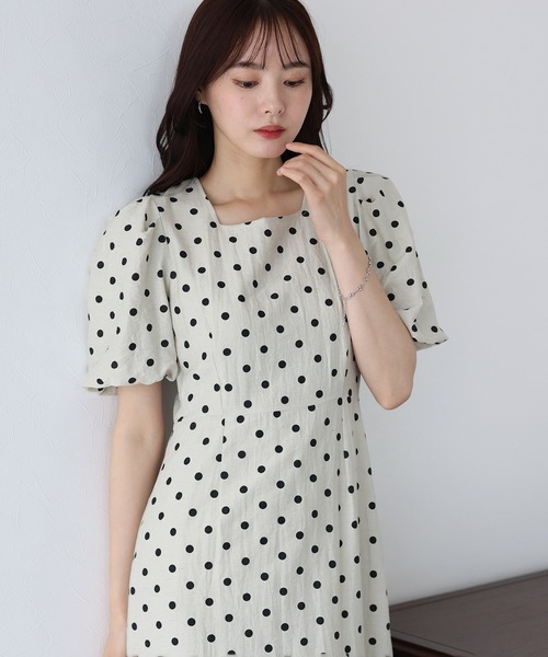 「BLUEEAST」 半袖ワンピース MEDIUM ブラウン レディース_画像9