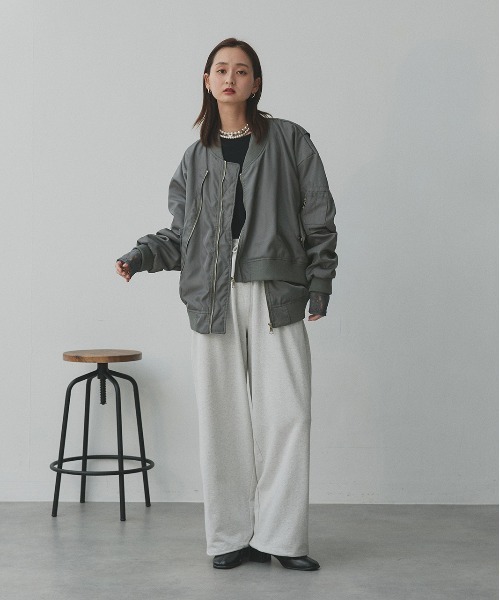 ad thie（アドティエ） ma1 ma-1 ギャザーデザイン アシンメトリー MA