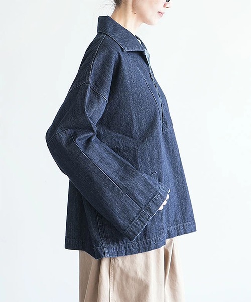 P*n様 solamonat pocheデニムフィッシャーマンプルオーバー solamonat