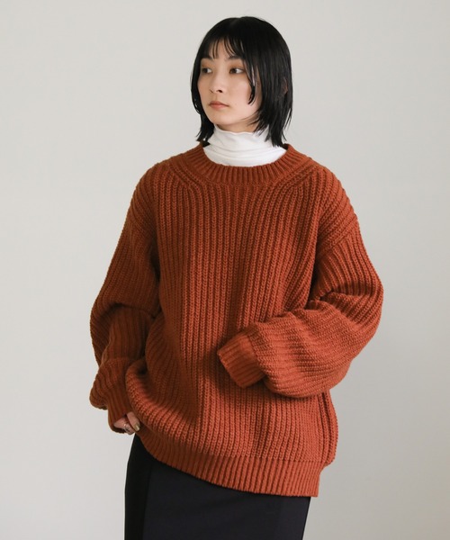 select MOCA（セレクトモカ） 長袖ニット FREE ネイビー レディース