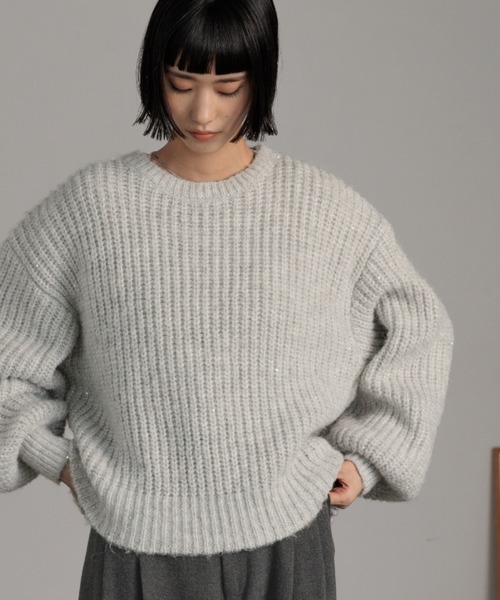 LOWRYS FARM（ローリーズファーム） ニット セーター スパンコール