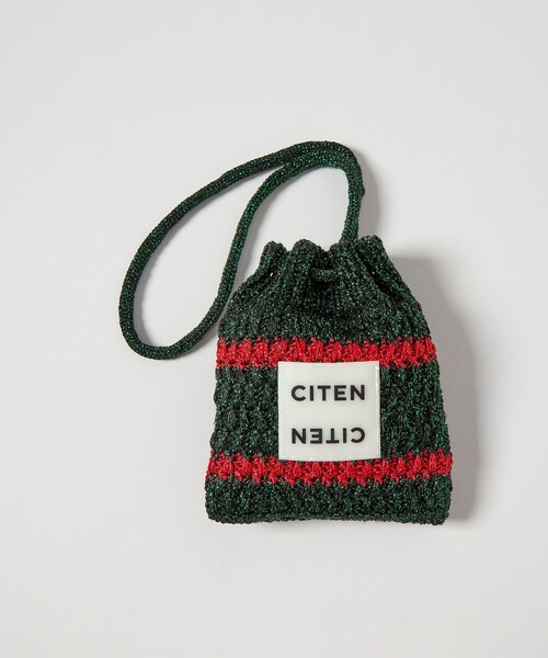 CITEN（シテン） ポーチ 「CITEN」キラキラボーダーオーナメントポーチ