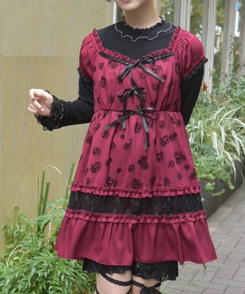 axes femme（アクシーズ ファム） チュニック フロッキーローズ
