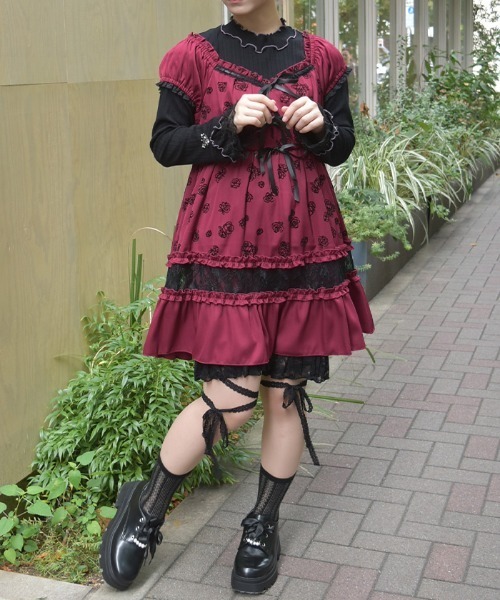 axes femme（アクシーズ ファム） チュニック フロッキーローズ