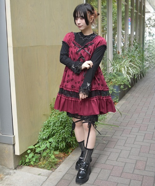 axes femme（アクシーズ ファム） チュニック フロッキーローズ