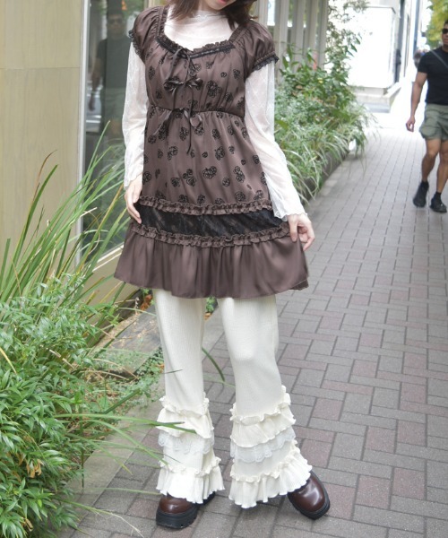 axes femme（アクシーズ ファム） チュニック フロッキーローズ