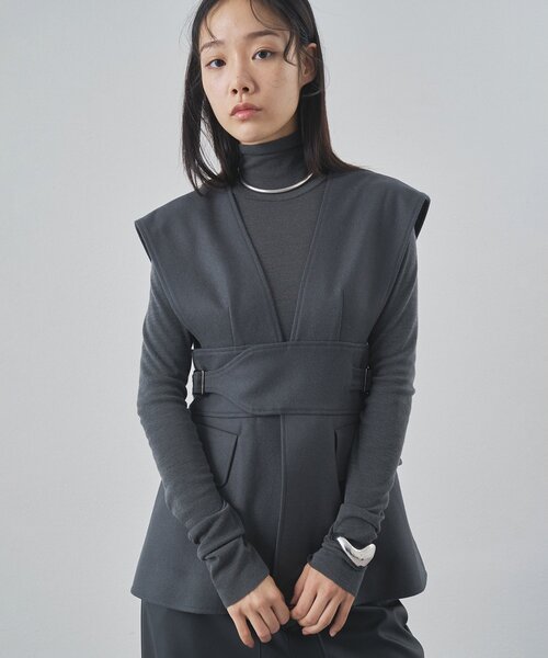 Whim Gazette（ウィム ガゼット） ベスト ジレ メルトンベスト