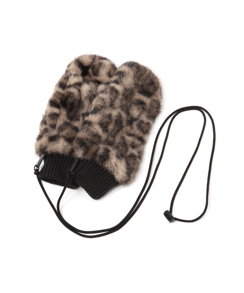 GLOBAL WORK（グローバルワーク） 手袋 紐付き洗えるファーミトン