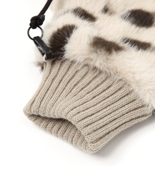 GLOBAL WORK（グローバルワーク） 手袋 紐付き洗えるファーミトン