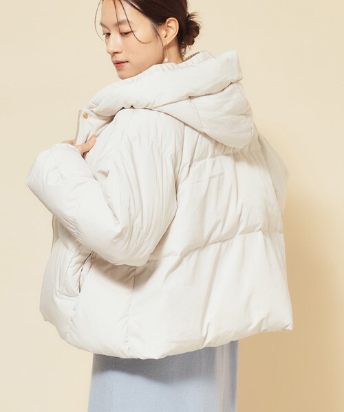 SunaUna（スーナウーナ） ダウンコート ダウンジャケット 「プリーツ
