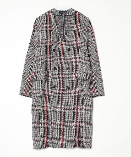 【ほぼ未使用】トゥモローランド MACPHEE ウールノーカラーコート　36 MACPHEE（マカフィー） ノーカラーコート 36 ブラック レディース