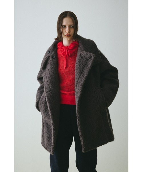 HeRIN.CYE コート アウター Stand collar boa coat スタンドカラー