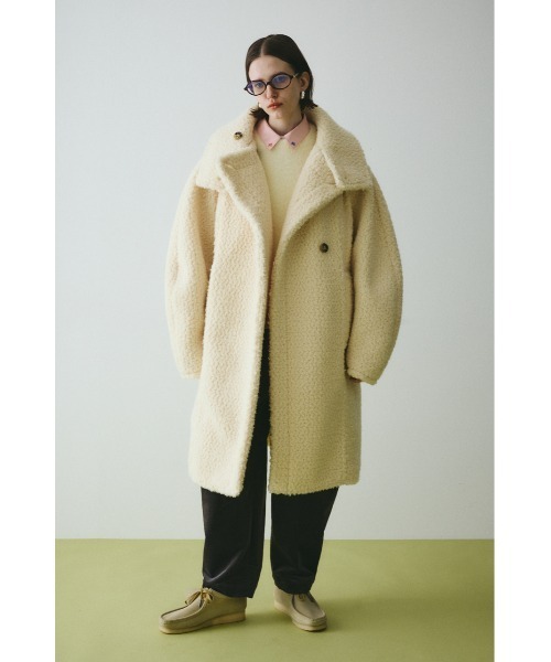 HeRIN.CYE コート アウター Stand collar boa coat スタンドカラー