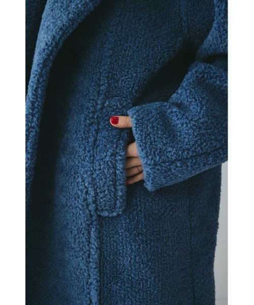 HeRIN.CYE コート アウター Stand collar boa coat スタンドカラー