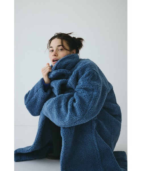HeRIN.CYE コート アウター Stand collar boa coat スタンドカラー