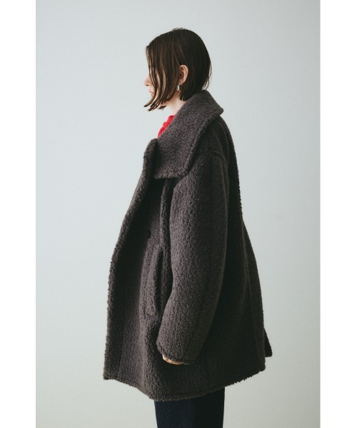 HeRIN.CYE コート アウター Stand collar boa coat スタンドカラー