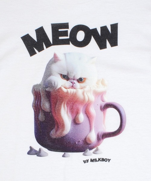 MILKBOY（ミルクボーイ） tシャツ 半袖 CAT CUP Tシャツ レディース