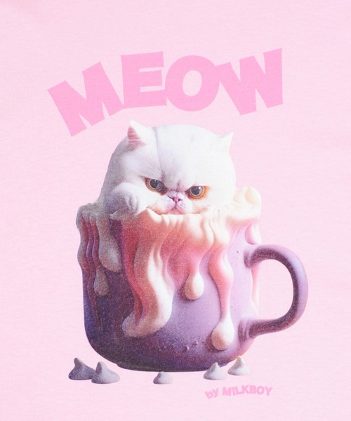 MILKBOY（ミルクボーイ） tシャツ 半袖 CAT CUP Tシャツ レディース