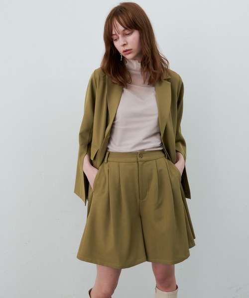 「LA BELLE ETUDE」 ショートパンツ FREE ライトグリーン レディース_画像2