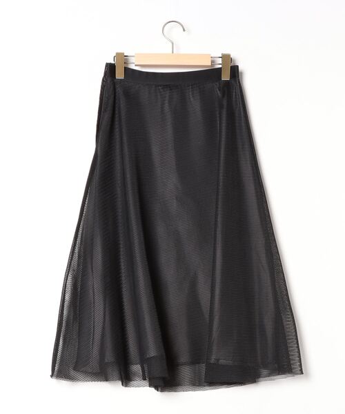 「STRAWBERRY-FIELDS」 フレアスカート - ブラック レディース_画像2