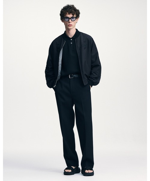 ポロシャツ LINEN MESH OVERSIZED POLO メンズ レディースの画像