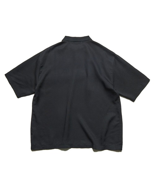 ポロシャツ LINEN MESH OVERSIZED POLO メンズ レディースの画像