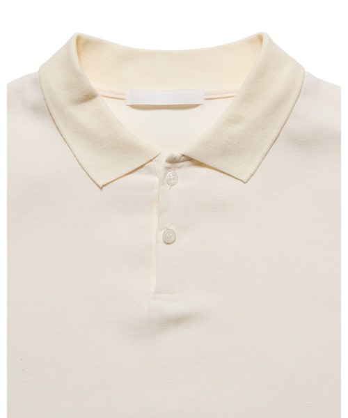 ポロシャツ LINEN MESH OVERSIZED POLO メンズ レディースの画像