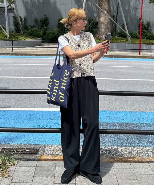 「feepur」 ニットベスト MEDIUM アイボリー レディース_画像2