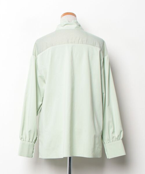 「RAW FUDGE」 長袖ブラウス M グリーン レディース_画像2