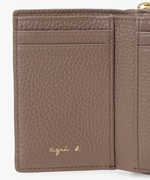 agnes b.（アニエスベー） 財布 レザー 三つ折り ミニ ウォレット ”The
