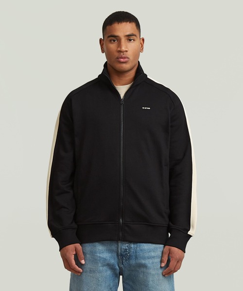 G-STAR RAW ジャージ Track Sweater Jacket/スリーブラインスウェット