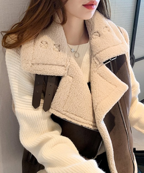 「COCOMOMO」 ベスト FREE ブラック レディース_画像5