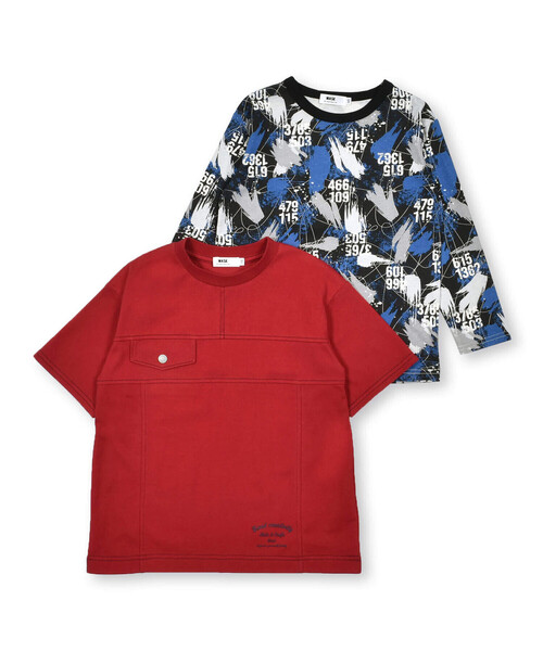 「WASK」 「KIDS」半袖カットソー 160cm ネイビー キッズ_画像5