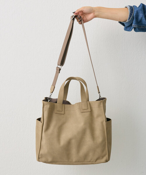 「ear PAPILLONNER」 トートバッグ FREE グレイッシュベージュ レディース_画像8