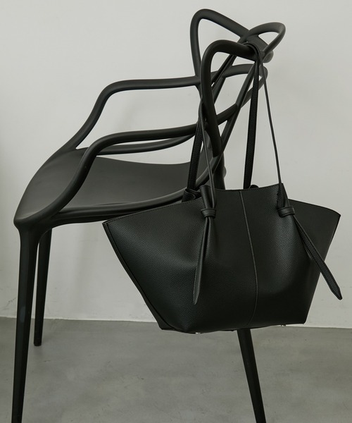 uyu. トートバッグ 「インナーポーチ付き」シボレザー ビッグトート