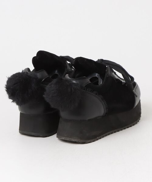 「WC」 ローカットスニーカー LARGE ブラック レディース_画像2