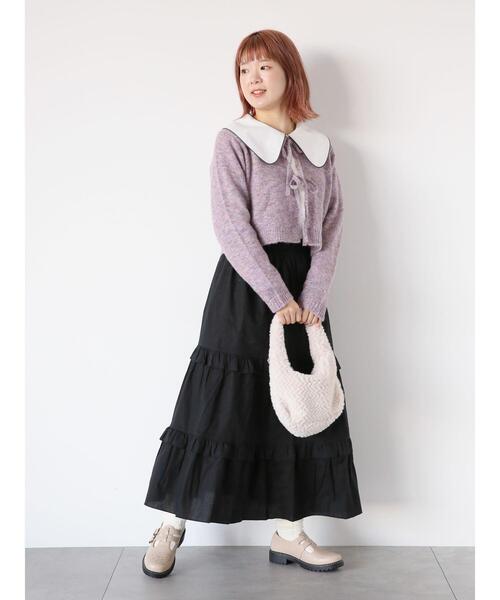 「ehka sopo」 長袖ブラウス F オフホワイト レディース_画像7