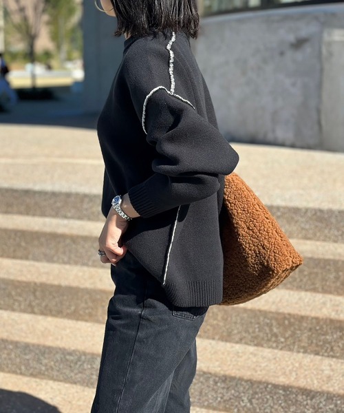 「Emma Taylor」 長袖ニット FREE ブラック レディース_画像7