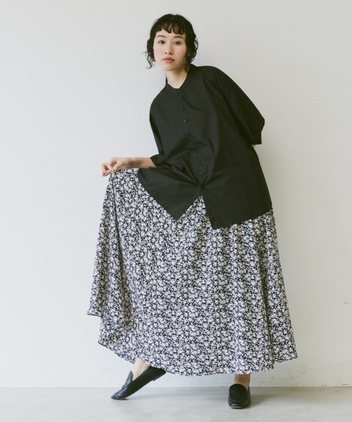 「Libra Cue」 フレアスカート FREE ネイビー レディース_画像7