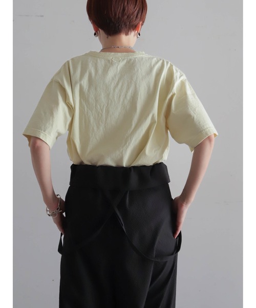 tシャツ ウルフレコードプリント　ワイドTEE レディースの画像
