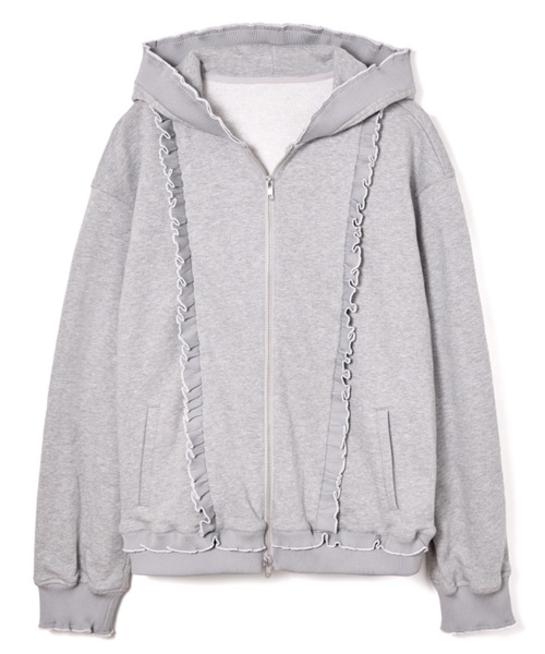 ROSY LUCE（ロージールーチェ） パーカー ROSY FRILL LOGO HOODIE 