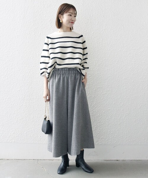 「SHIPS any」 クロップドパンツ ONE SIZE ブラウン レディースの画像