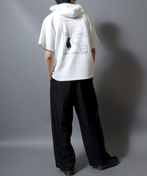 ANPAS（アンパス） パーカー 冷感 “TASOGARE GIRL＆CAT” Cool-Touch