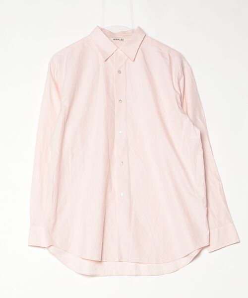 AURALEE（オーラリー） WASHED FINX TWILL 長袖シャツ 1 ピンク 