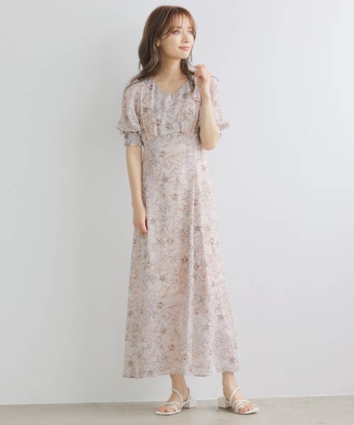 「mysty woman」 半袖ワンピース FREE ブルー レディース_画像4