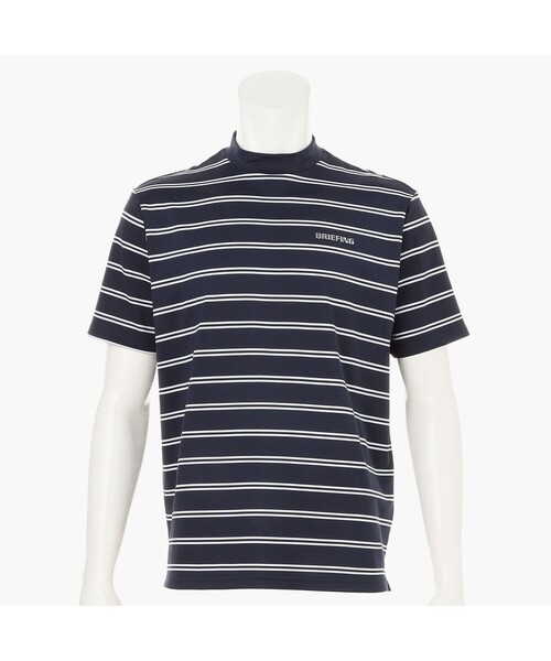 tシャツ 「BRIEFING GOLF／ブリーフィングゴルフ」MEN’S  DOUBLE STRIPE HIGHNECK RF メンズの画像