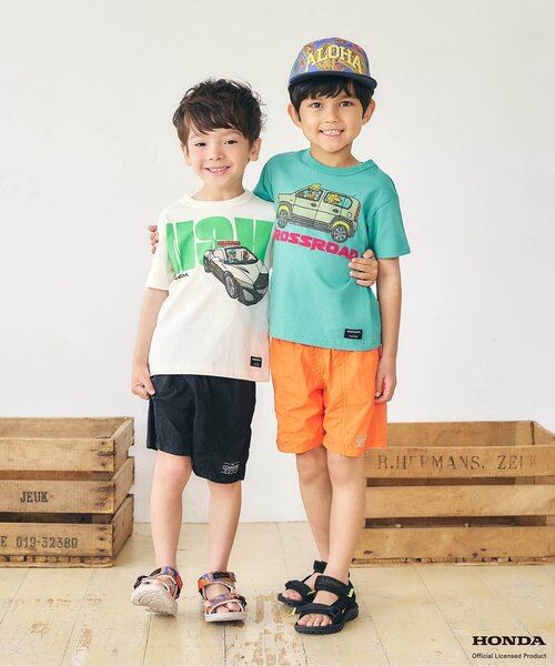 ぽんた　キッズTシャツ 3枚セット BREEZE（ブリーズ） tシャツ Hondaコラボ 3柄Tシャツ キッズ 子供服