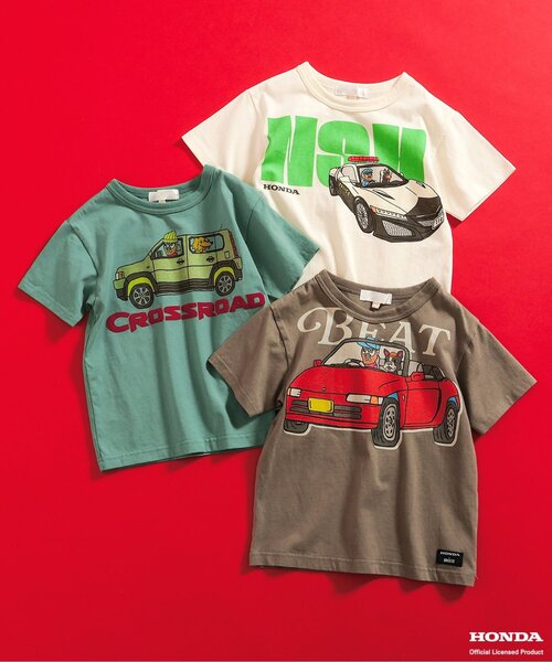 BREEZE（ブリーズ） tシャツ Hondaコラボ 3柄Tシャツ キッズ 子供服