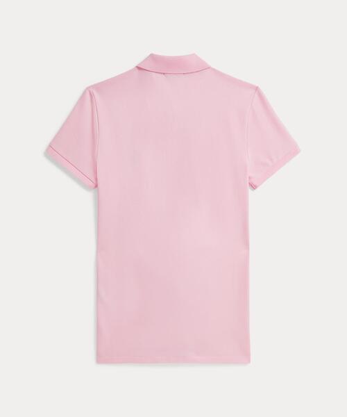 ポロシャツ ポロ スリム フィット ストレッチ ポロシャツ レディースの画像